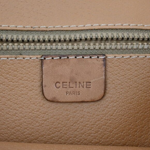 CELINE Macadam Pattern 2Way Crossbody Shoulder Bag PVC Leather Brown 318-082525 - Picture 15 of 16